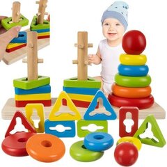 Koka šķirotājs-puzle cena un informācija | Attīstošās rotaļlietas | 220.lv