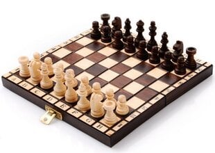 Galda spēle mini šahs 20 x 20 cm cena un informācija | Galda spēles | 220.lv