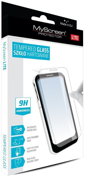 MyScreen Lite 0.33mm 9H Premium Ciets Japan Stikls Apple iPhone 6/ 6S Caurspīdīgs cena un informācija | Ekrāna aizsargstikli | 220.lv