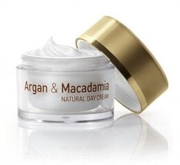 Dienas sejas krēms Natural Cosmetic Argan & Macadamia, 50 ml cena un informācija | Sejas krēmi | 220.lv
