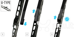 Vējstikla tīrītāja rāmis OXIMO 400 mm 1 gab. cena un informācija | Logu slotiņas | 220.lv