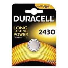 Baterija Duracell DL2430, blistera iepakojumā, 1 gab. cena un informācija | Baterijas | 220.lv