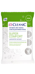 CLEANIC intīmās higiēnas salvetes Comfort., 20 gab. cena un informācija | Intīmās higiēnas līdzekļi | 220.lv