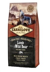 Carnilove Lamb&Wild Boar 12kg Suņiem cena un informācija | Sausā barība suņiem | 220.lv