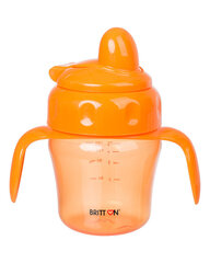 Britton pudelīte ar mīkstu snīpi, 150 ml, oranža cena un informācija | Bērnu pudelītes un to aksesuāri | 220.lv