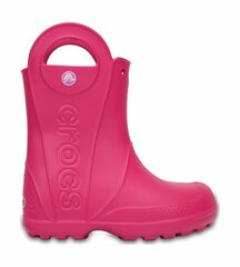 Crocs™ bērnu gumijas zābaki Kids' Handle It Rain Boot, rozā krāsā 23 890994601 cena un informācija | Gumijas zābaki bērniem | 220.lv