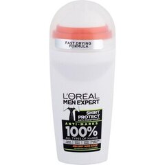Rullīša dezodorants L'Oreal Paris Men Expert Shirt Protect 50 ml cena un informācija | Dezodoranti | 220.lv