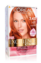 L'Oréal Paris Excellence CRÈME ilgnoturīga matu krāsa, 7.43 cena un informācija | Matu krāsas | 220.lv