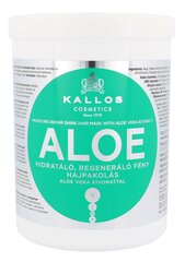 Kallos Cosmetics Aloe Vera matu maska 1000 ml cena un informācija | Matu uzlabošanai | 220.lv