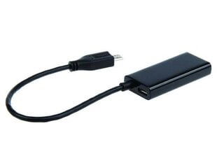 Gembird adapter MHL-&gt; HDMI(F)+MICRO USB(BF)(11pin)smartfon to TV HD+power supply cena un informācija | Televizoru un Smart TV aksesuāri | 220.lv