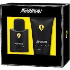 Komplekts Scuderia Ferrari Black: edt 75 ml + dušas želeja 150 ml cena un informācija | Vīriešu smaržas | 220.lv