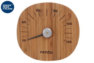 Termometrs saunai "Rento" (bambuss), 15x14x2 cm cena un informācija | Pirts lietas | 220.lv