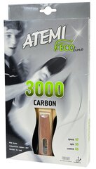 Galda tenisa rakete Atemi 3000 Carbon concave cena un informācija | Galda tenisa raketes, somas un komplekti | 220.lv