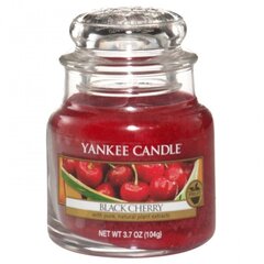 Aromātiskā svece Yankee Candle Black Cherry, 104 g cena un informācija | Sveces un svečturi | 220.lv