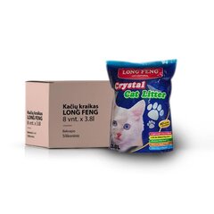 Cat Litter Long Feng 3.8 L, bez smaržas, 8 gab cena un informācija | Smiltis un pakaiši | 220.lv