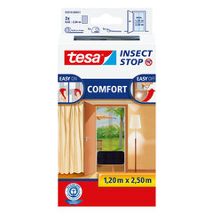 Aizsardzības siets durvīm pret kukaiņiem Comfort melns 2x0,65mx2,5m cena un informācija | Moskītu tīkli | 220.lv