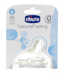 Silikona knupis Chicco Natural Feeling, 0 mēn. cena un informācija | Bērnu pudelītes un to aksesuāri | 220.lv