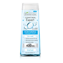 Mitrinošs micelārais ūdens Bielenda Clean Skin Expert 3in1, 400 ml cena un informācija | Sejas ādas kopšana | 220.lv
