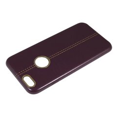 NOMAD Excellent Leather Back Case Aizmugurējais Apvalks Priekš Samsung G935 S7 Edge Ķiršu krāsā cena un informācija | Telefonu vāciņi, maciņi | 220.lv