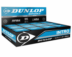 Skvoša bumbiņas Dunlop Intro 12 gab cena un informācija | Skvošs | 220.lv
