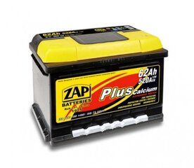 ZAP Plus (+ -) 62Ah 520A cena un informācija | Akumulatori | 220.lv