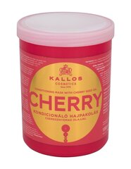 Mitrinoša matu maska Kallos Cherry 1000 ml cena un informācija | Matu uzlabošanai | 220.lv