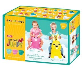 Lēkājāmais zaķis Gerardo's toys My first Jumpy, rozā cena un informācija | Rotaļlietas zīdaiņiem | 220.lv