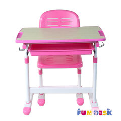 Комплект детской мебели FunDesk Piccolino, розовый цена и информация | Компьютерные, письменные столы | 220.lv
