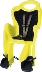 Aizmugurējais velosipēda sēdeklis Bellelli Mr Fox Standard HiViz, dzeltens cena un informācija | Bērnu velosipēdu sēdeklīši | 220.lv