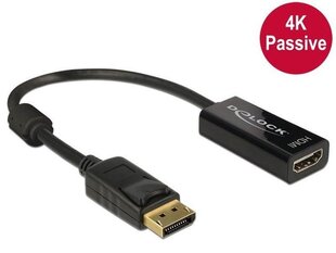 Adapters Delock Displayport(M) - HDMI(F) 4K cena un informācija | Televizoru un Smart TV aksesuāri | 220.lv