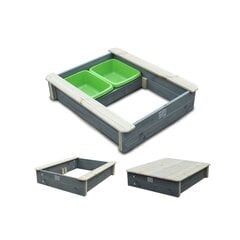 Smilšu kaste ar vāku, EXIT Aksent (FSC Mix 100%) cena un informācija | Smilšu kastes, smiltis | 220.lv