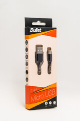 Kabelis Bullet micro USB 2.0, 1 m cena un informācija | Savienotājkabeļi | 220.lv