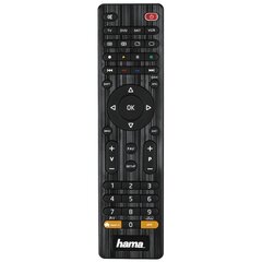 Universalus nuotolinio valdymo pultelis Hama Universal 4in1, juodas cena un informācija | Televizoru un Smart TV aksesuāri | 220.lv