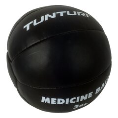 Ādas svaru bumba treniņiem Tunturi Medicine Ball 3 kg cena un informācija | Svaru bumbas | 220.lv