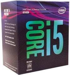 Intel Core i5-8600, 3.1GHz, 9MB, BOX (BX80684I58600) cena un informācija | Procesori (CPU) | 220.lv