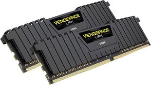 Corsair Vengeance LPX DDR4, 8GB(2x4GB), 2666MHz, CL16, Black (CMK8GX4M2A2666C16) cena un informācija | Operatīvā atmiņa (RAM) | 220.lv