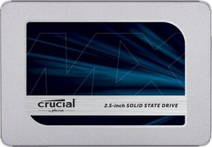 Crucial MX500 500GB SATA3 (CT500MX500SSD1) cena un informācija | Iekšējie cietie diski (HDD, SSD, Hybrid) | 220.lv