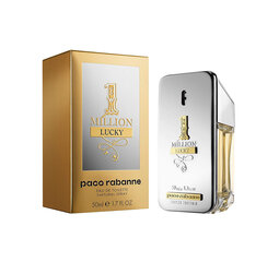 Tualetes ūdens vīriešiem Paco Rabanne 1 Million Lucky EDT 50 ml cena un informācija | Vīriešu smaržas | 220.lv