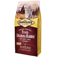 Carnilove Chicken&Rabbit 6kg Kaķiem cena un informācija | Sausā barība kaķiem | 220.lv
