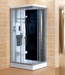 Masāžas dušas kabīne Vento Sicilia Quadro, kreisās puses cena un informācija | Hidromasāžas dušas kabīnes | 220.lv