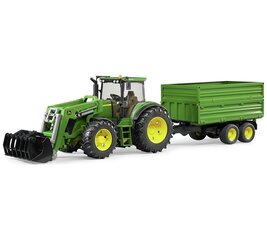 Трактор-погрузчик с прицепом, Bruder 03055 цена и информация | Конструктор автомобилей игрушки для мальчиков | 220.lv
