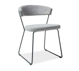 2 krēslu komplekts Helix, melns/pelēks cena un informācija | Biroja krēsli | 220.lv