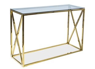 Konsoles galdiņš Signal Meble Elise, zelta krāsā cena un informācija | Konsoles galdiņi | 220.lv