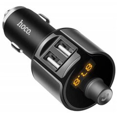 FM raidītājs / modulators Hoco E19 Bluetooth FM transmitter 2 x USB 2.4 A metāla pelēks cena un informācija | FM Modulatori | 220.lv