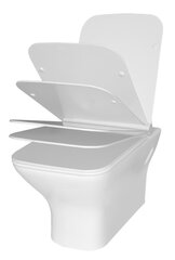 Piekaramais tualetes pods Invena Nyks Rimless ar lēni nolaižamu plānu vāku cena un informācija | Tualetes podi | 220.lv