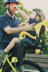 Bērnu velosipēdu krēsls Bellelli Tiger Clamp, dzeltens cena un informācija | Bērnu velosipēdu sēdeklīši | 220.lv
