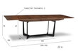 Paplašināms galds FurnHouse Tokyo, brūns/melns cena