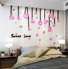 3D interjera uzlīme "Sweet love" cena un informācija | Dekoratīvās uzlīmes | 220.lv