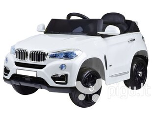 Vienvietīga bērnu elektriskā automašīna „BMW X6&quot;, balta cena un informācija | Elektromobīļi bērniem | 220.lv