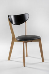Комплект из 2-х стульев Veneto, коричневый/черный цена и информация | Стулья для кухни и столовой | 220.lv
